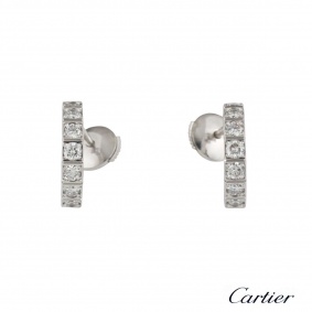 Cartier Lanieres Diamond Hoop Earrings Cartier Lanieres Diamond Hoop Earrings